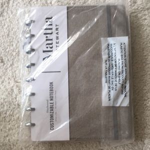 Martha Stewart Linen Discbound Notebook 7in x 9in